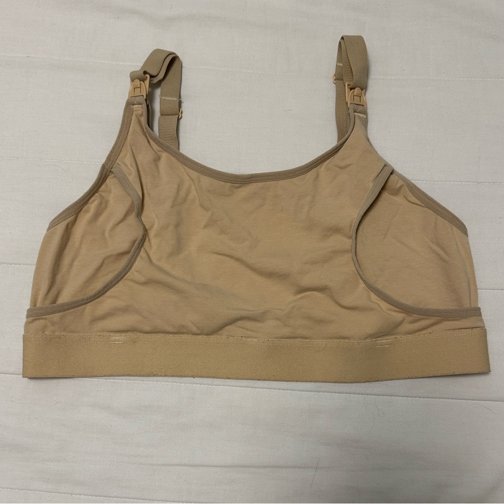 Momcozy Maternity Nursing & Pumping Bra - Nude size L